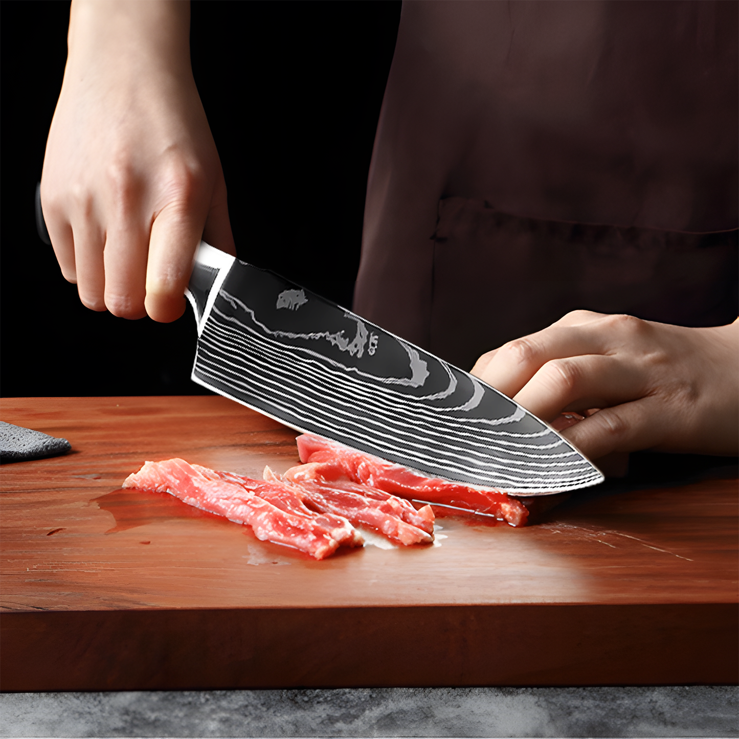 Masuta 8-Piece Chef Knife Set BLUE