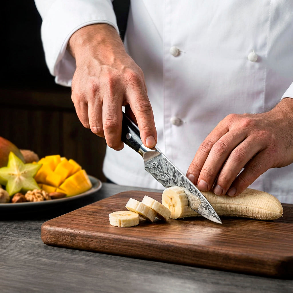 5-Piece Damascus Butterfly Pattern Chef Knife Set