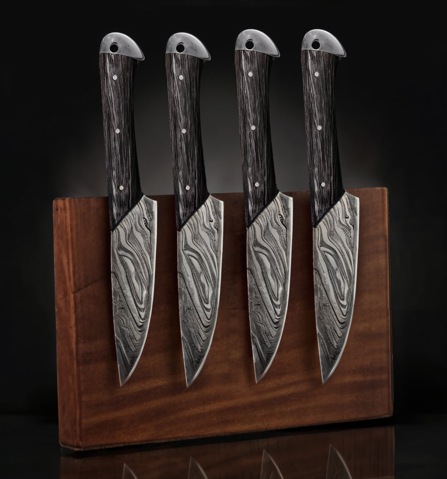Damascus Steak Knife Set of 4