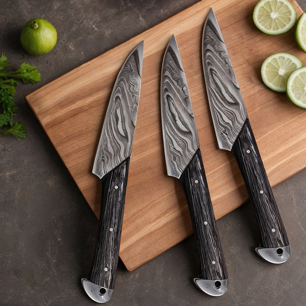 Damascus Steak Knife Set of 4