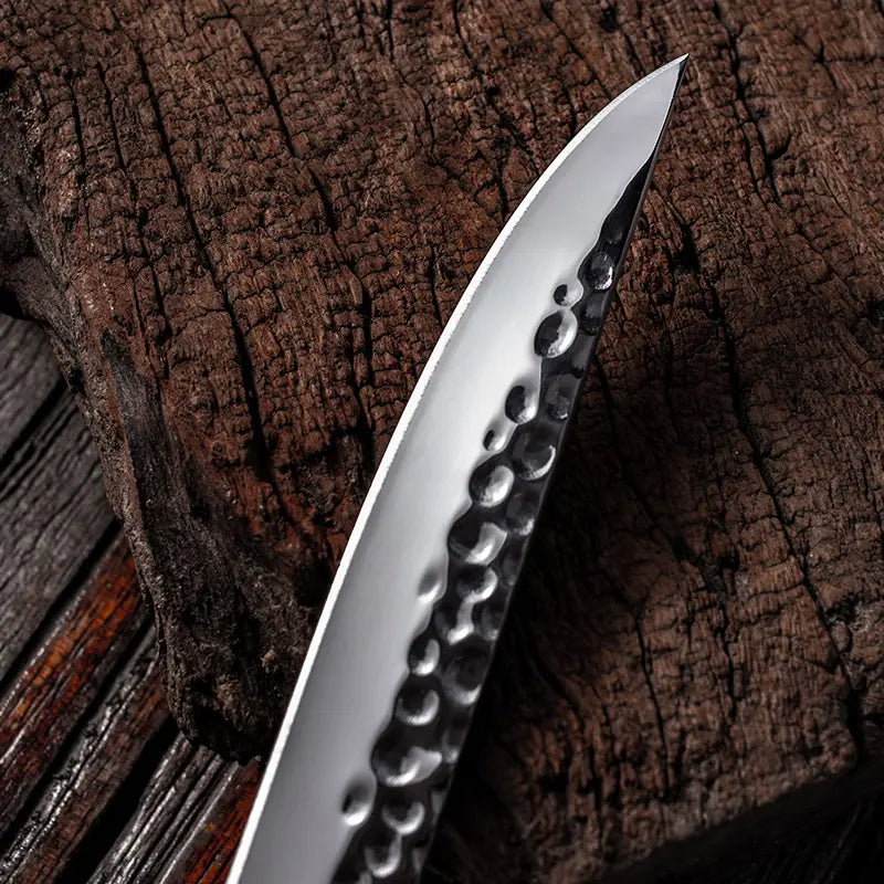 Hand-Forged Damascus Boning Knife