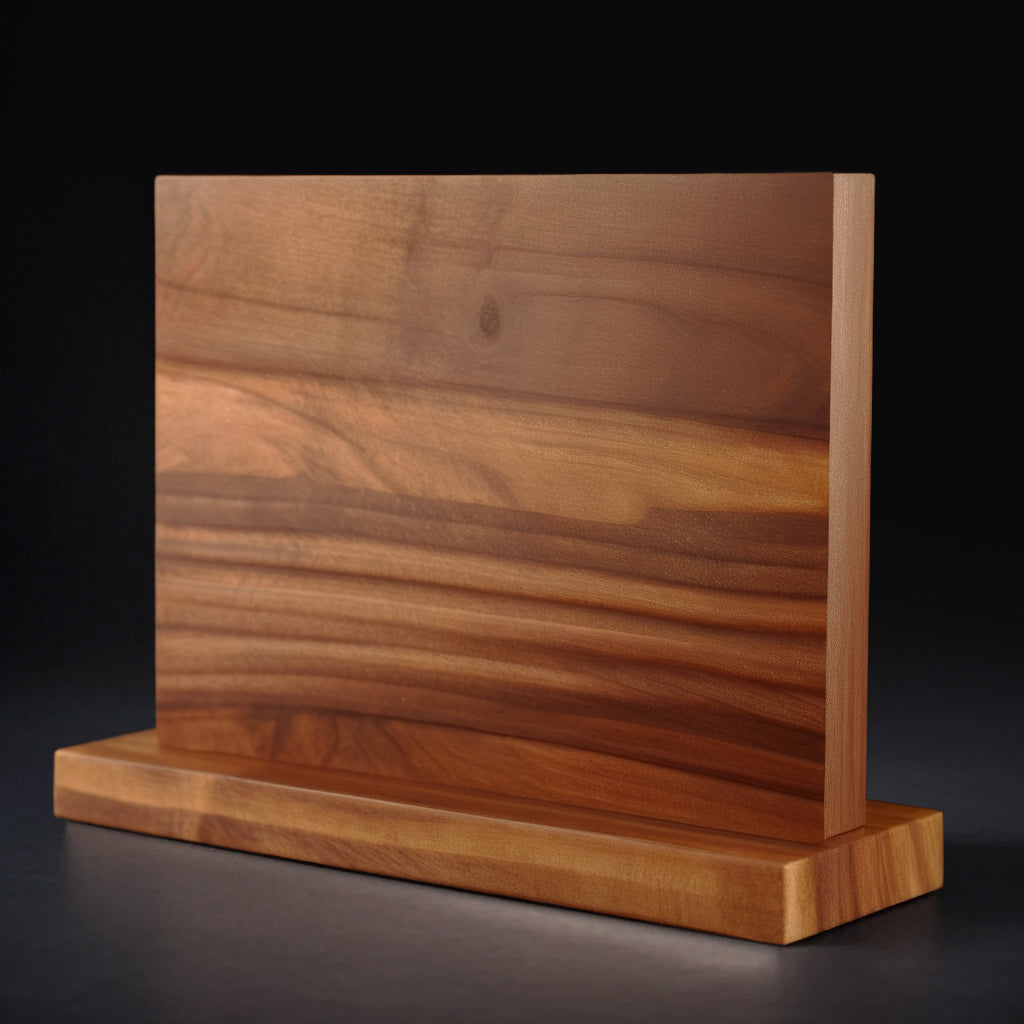 Ash Wood Magnetic Knife Holder Stand Block