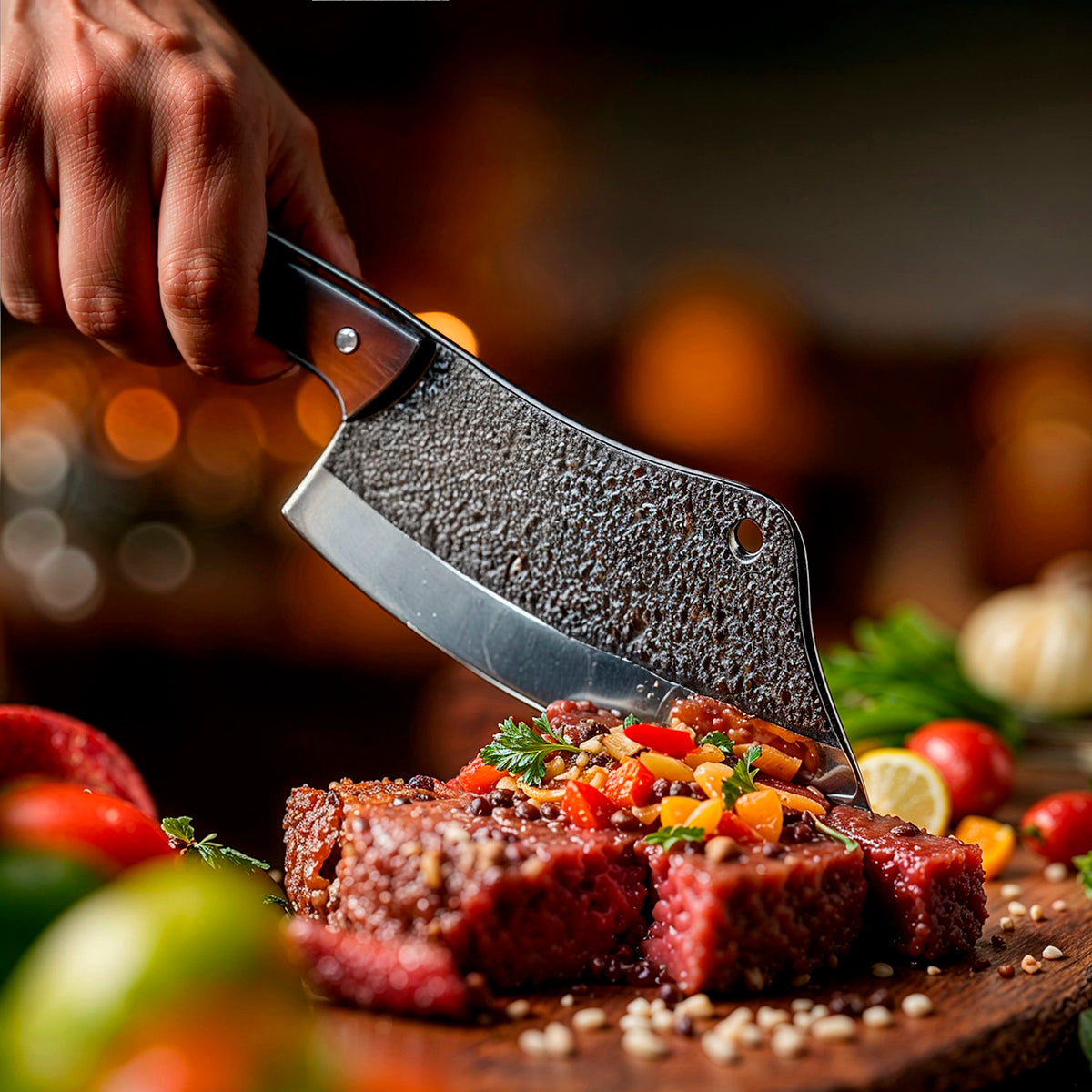 Hand Forged Meat Cleaver Knife