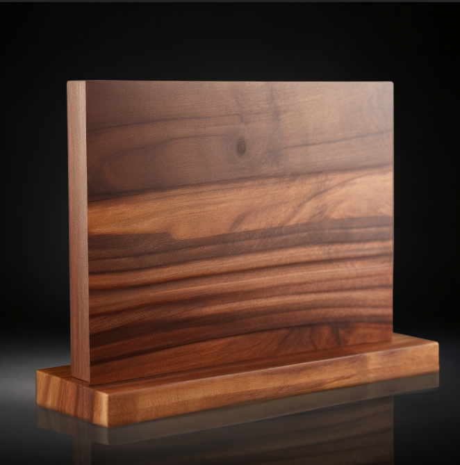Ash Wood Magnetic Knife Holder Stand Block