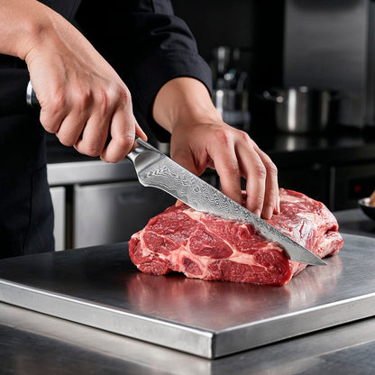 5-Piece Damascus Butterfly Pattern Chef Knife Set