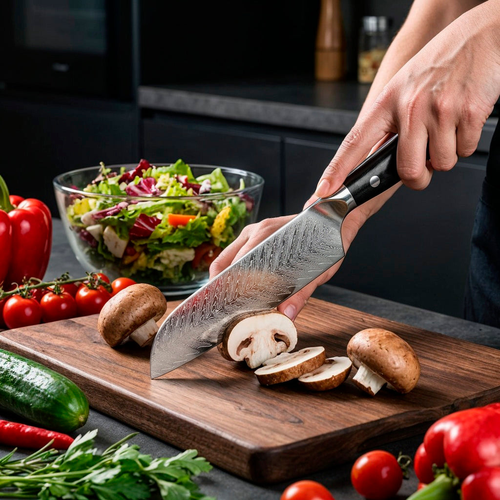 5-Piece Damascus Butterfly Pattern Chef Knife Set