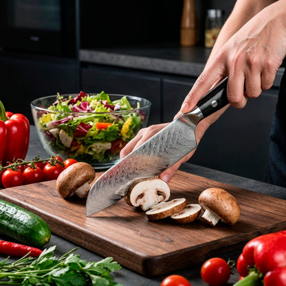 5-Piece Damascus Butterfly Pattern Chef Knife Set