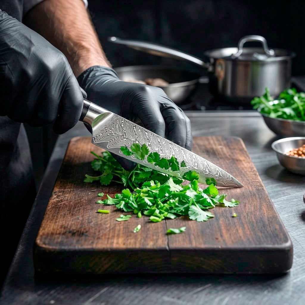 5-Piece Damascus Butterfly Pattern Chef Knife Set