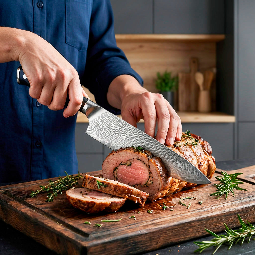 5-Piece Damascus Butterfly Pattern Chef Knife Set