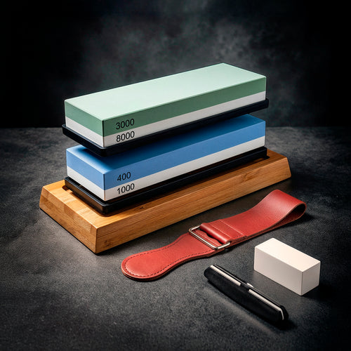 Dual Grit Knife Sharpening Whetstone Set