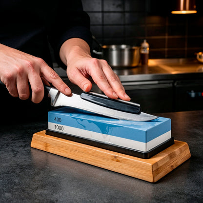 Dual Grit Knife Sharpening Whetstone Set