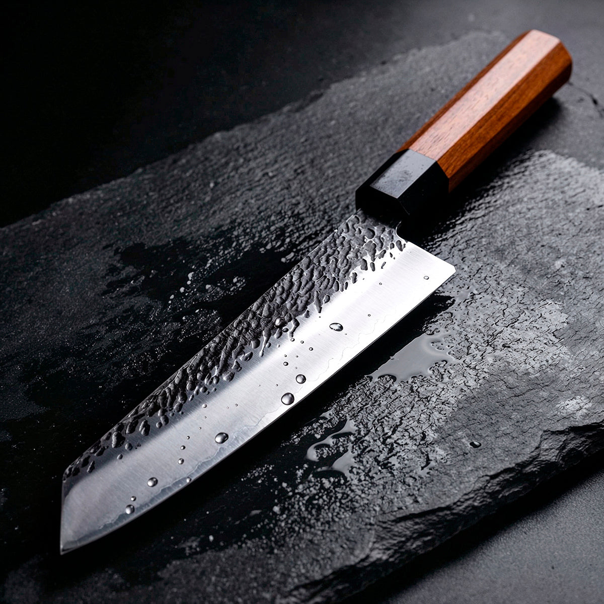 7-piece set Hand-Forged Knife Set with Rosewood Handles