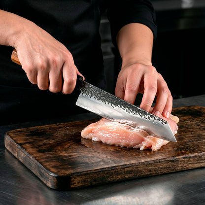 7-piece set Hand-Forged Knife Set with Rosewood Handles