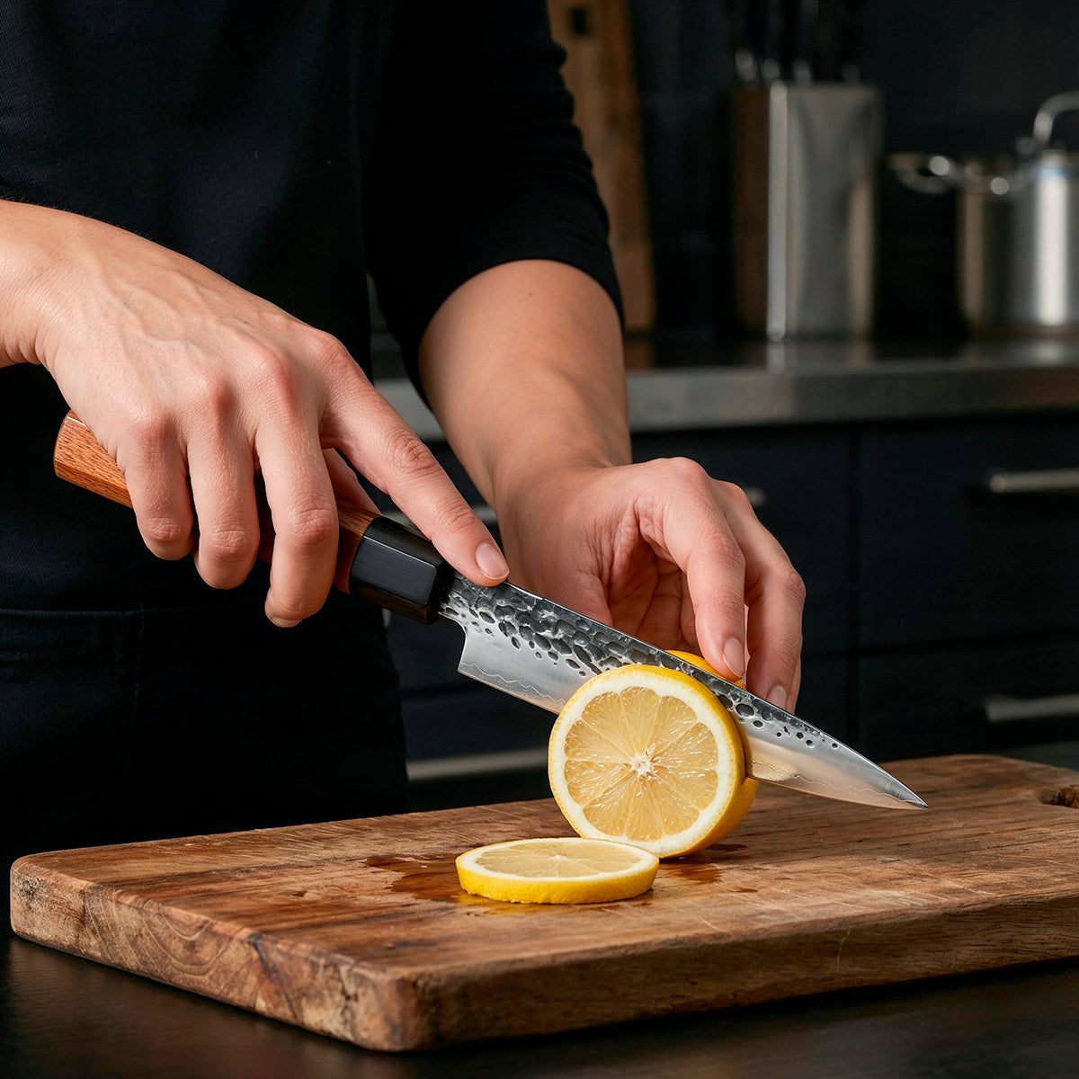 7-piece set Hand-Forged Knife Set with Rosewood Handles