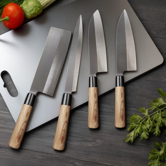 Traditional Japanese Kitchen Knife Set