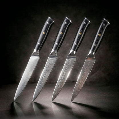 VG10 Damascus Steak Knife Set