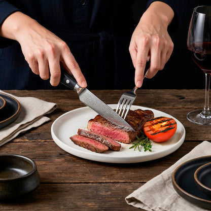 VG10 Damascus Steak Knife Set