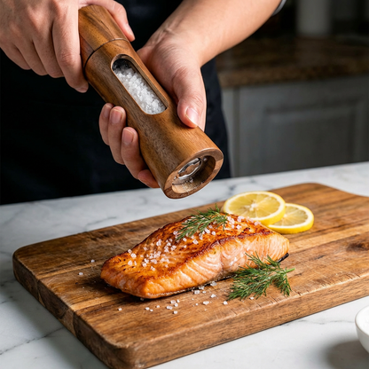 Acacia Wood Salt & Pepper Grinder