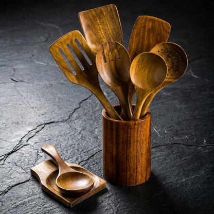 Artisan Teak Wood Utensils