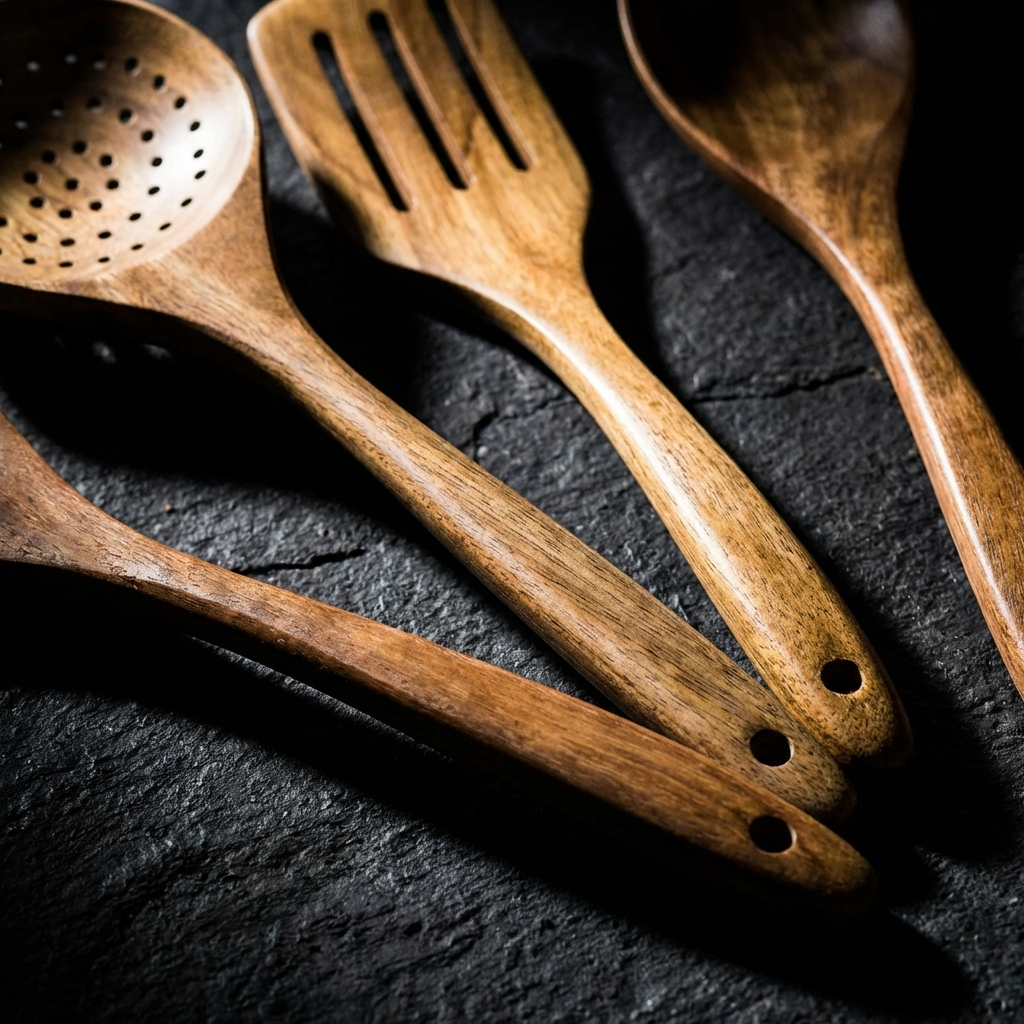 Artisan Teak Wood Utensils