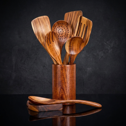 Artisan Teak Wood Utensils